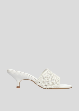 Mules LOLA CRUZ Mod.026Z14BK blanco
