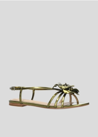 Sandalias Planas LOLA CRUZ Mod.036Z17BK verde kaki