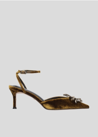 LOLA CRUZ Heeled sandals Mod. 061Z70BK yellow