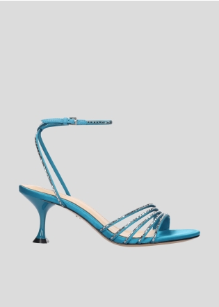 LOLA CRUZ Heeled sandals Mod. 088Z75BK sapphire blue