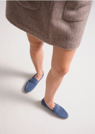 Loafers LOLA CRUZ Mod.096Z30BK azul denim