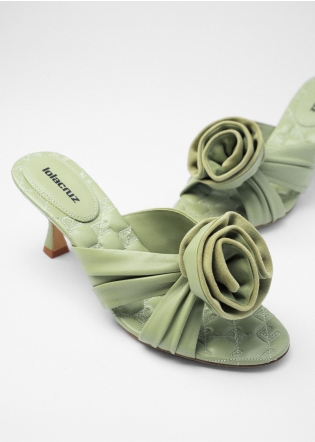 Mules LOLA CRUZ Mod.101Z14BK verde aloe