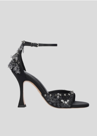 Sandalias Tacon LOLA CRUZ Mod.106Z75BK negro