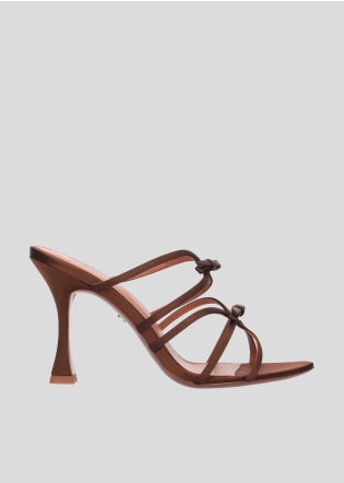 LOLA CRUZ Heeled sandals Mod. 107Z75BK dark brown