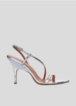 Sandalias Tacon LOLA CRUZ Mod.116Z51BK plata