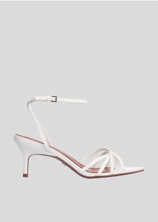 Sandalias Tacon LOLA CRUZ Mod.121Z14BK blanco