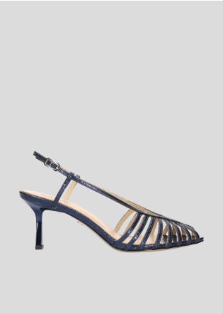 LOLA CRUZ Heeled sandals Mod. 134Z51BK navy blue