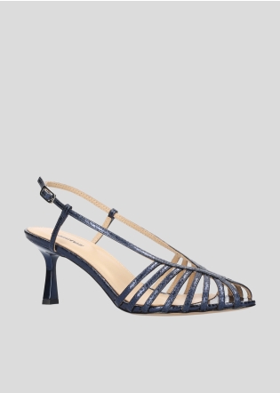 LOLA CRUZ Heeled sandals Mod. 134Z51BK navy blue