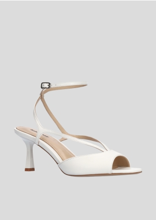 LOLA CRUZ Heeled sandals Mod. 148Z13BK white