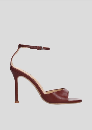 LOLA CRUZ Heeled sandals Mod. 149Z14BK burgundi