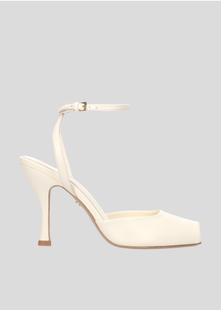 LOLA CRUZ Pumps Mod. 157Z14BK off white