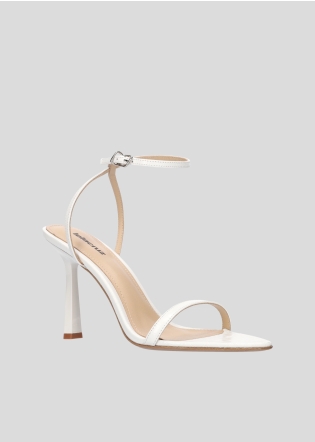 Sandalias Tacon LOLA CRUZ Mod.158Z55BK blanco