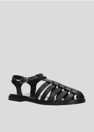 LOLA CRUZ Flat Sandals Mod. 169Z10BK black