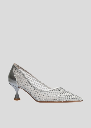 LOLA CRUZ Pumps Mod. 171Z02BK silver