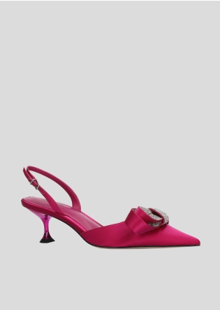 Sandalias Tacon LOLA CRUZ Mod.182Z75BK fucsia