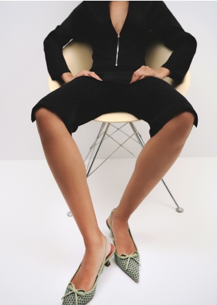 Salones LOLA CRUZ Mod.192Z69BK verde aloe