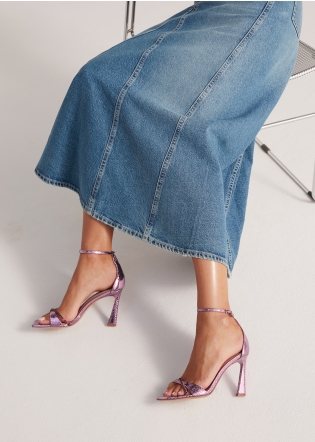 Sandalias Tacon LOLA CRUZ Mod.220Z51BK rosa