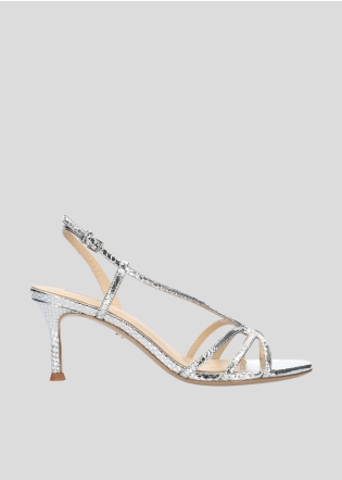 Sandalias Tacon LOLA CRUZ Mod.234Z51BK plata
