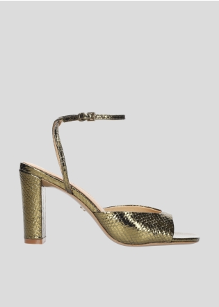 Sandalias Tacon LOLA CRUZ Mod.240Z51BK verde kaki