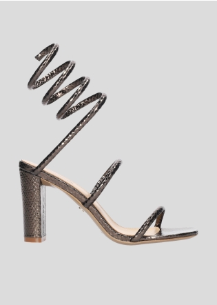 Sandalias Tacon LOLA CRUZ Mod.347Z51BK plomo