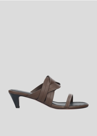 LOLA CRUZ Heeled sandals Mod. 410Z10BK dark brown