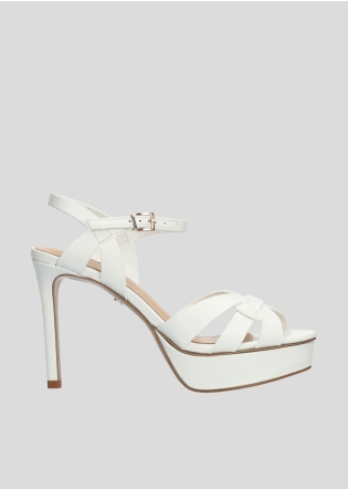 Sandalias de Plataforma LOLA CRUZ Mod.415P10BK blanco