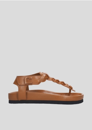 Sandalias Planas LOLA CRUZ Mod.316Z13BK cuero