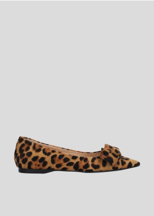 Bailarinas LOLA CRUZ Mod.195Z90BK leopardo