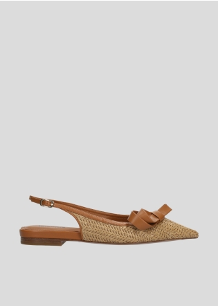 LOLA CRUZ Flat shoes Mod. 193Z68BK tan