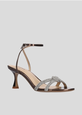 LOLA CRUZ Heeled sandals Mod. 265Z17BK dark brown