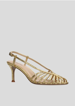 Sandalias Tacon LOLA CRUZ Mod.134Z51BK oro