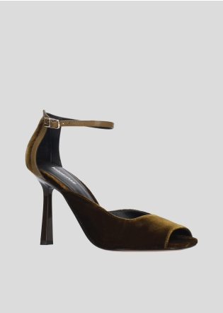 LOLA CRUZ Heeled sandals Mod. 010Z89BK yellow