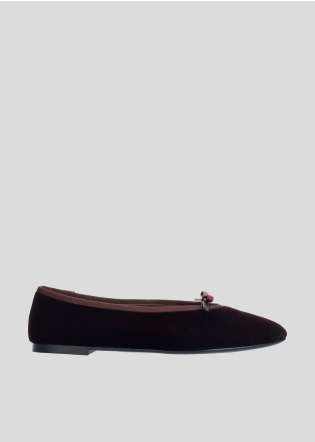 LOLA CRUZ Ballerinas Mod. 037Z70BK burgundi