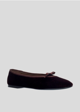 LOLA CRUZ Ballerinas Mod. 037Z70BK burgundi
