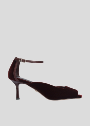 Sandalias Tacon LOLA CRUZ Mod.011Z89BK burgundi