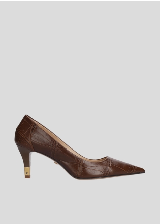 LOLA CRUZ Pumps Mod. 002Z55BK hazel nut