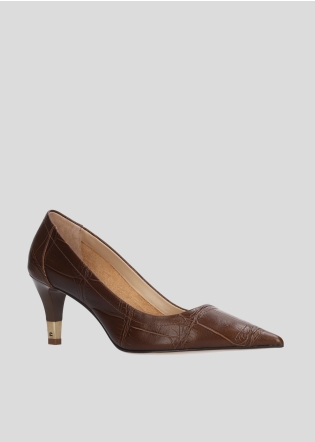 LOLA CRUZ Pumps Mod. 002Z55BK hazel nut