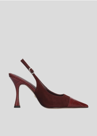 LOLA CRUZ Heeled sandals Mod. 090Z35BK burgundi