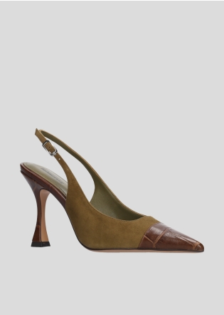 Sandalias Tacon LOLA CRUZ Mod.090Z35BK verde oliva