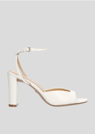 LOLA CRUZ Heeled sandals Mod. 240Z14BK white