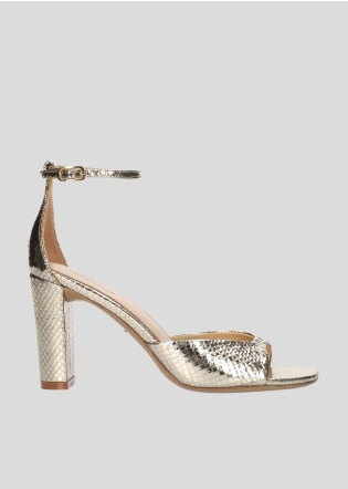 Sandalias Tacon LOLA CRUZ Mod.240Z51BK platino