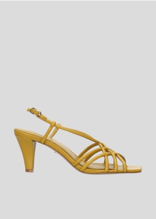 Sandalias Tacon LOLA CRUZ Mod.012Z14BK mostaza