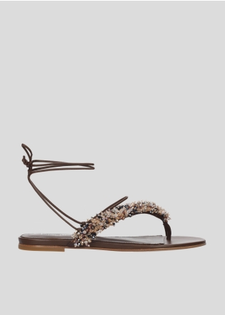 Sandalias Planas LOLA CRUZ Mod.067Z00BK marron