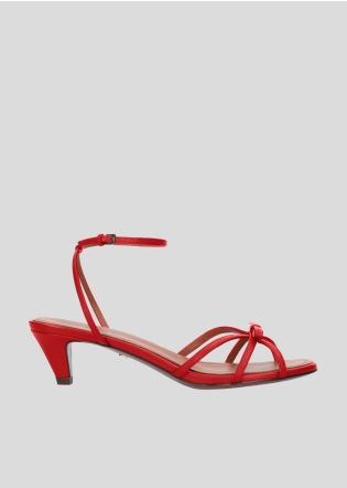 Sandalias Tacon LOLA CRUZ Mod.105Z14BK rojo