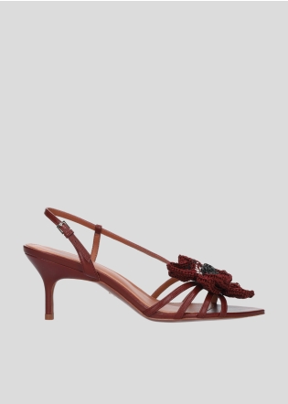 Sandalias Tacon LOLA CRUZ Mod.035Z14BK burgundi