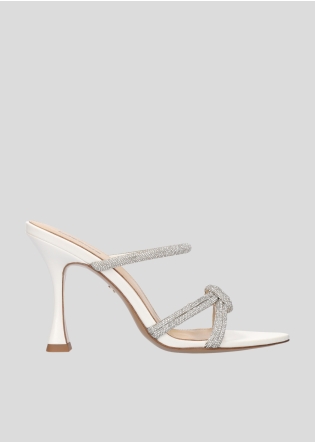 Sandalias Tacon LOLA CRUZ Mod.263Z14BK blanco