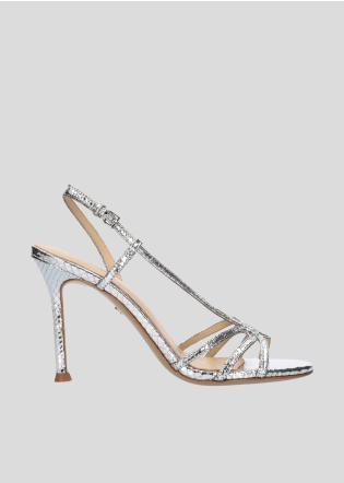 Sandalias Tacon LOLA CRUZ Mod.233Z51BK plata