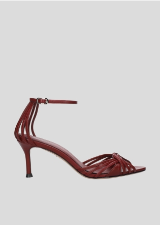 Sandalias Tacon LOLA CRUZ Mod.020Z14BK burgundi