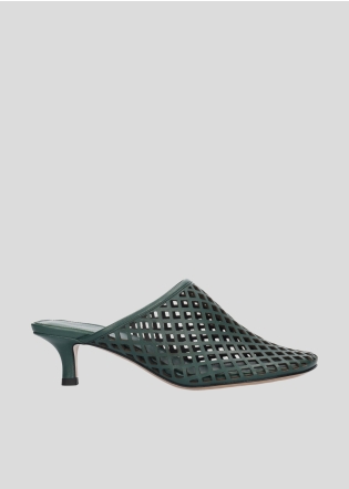 Mules LOLA CRUZ Mod.010Z14BK verde botella