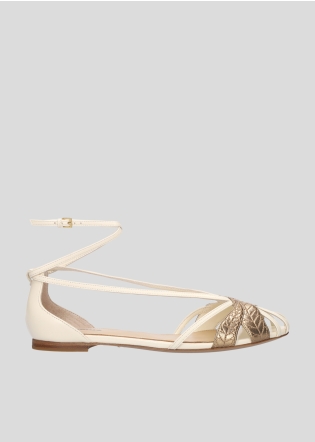 Sandalias Planas LOLA CRUZ Mod.071Z19BK off white